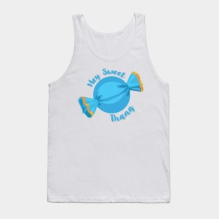 "Hey Sweet Thang" Zack Suite Life Blue Tank Top